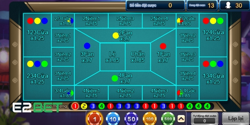 Bài Fantan E2BET - Sức Hấp Dẫn Từ Dòng Game Kinh Điển 4 Bài Fantan trên E2BET mang đến trải nghiệm chơi mượt mà, thú vị
